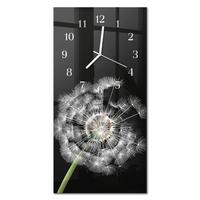 WANDUHR aus Glas 30x60 cm - Löwenzahn - Multicolor, Glas (30/60/0.4cm) - TULUP
