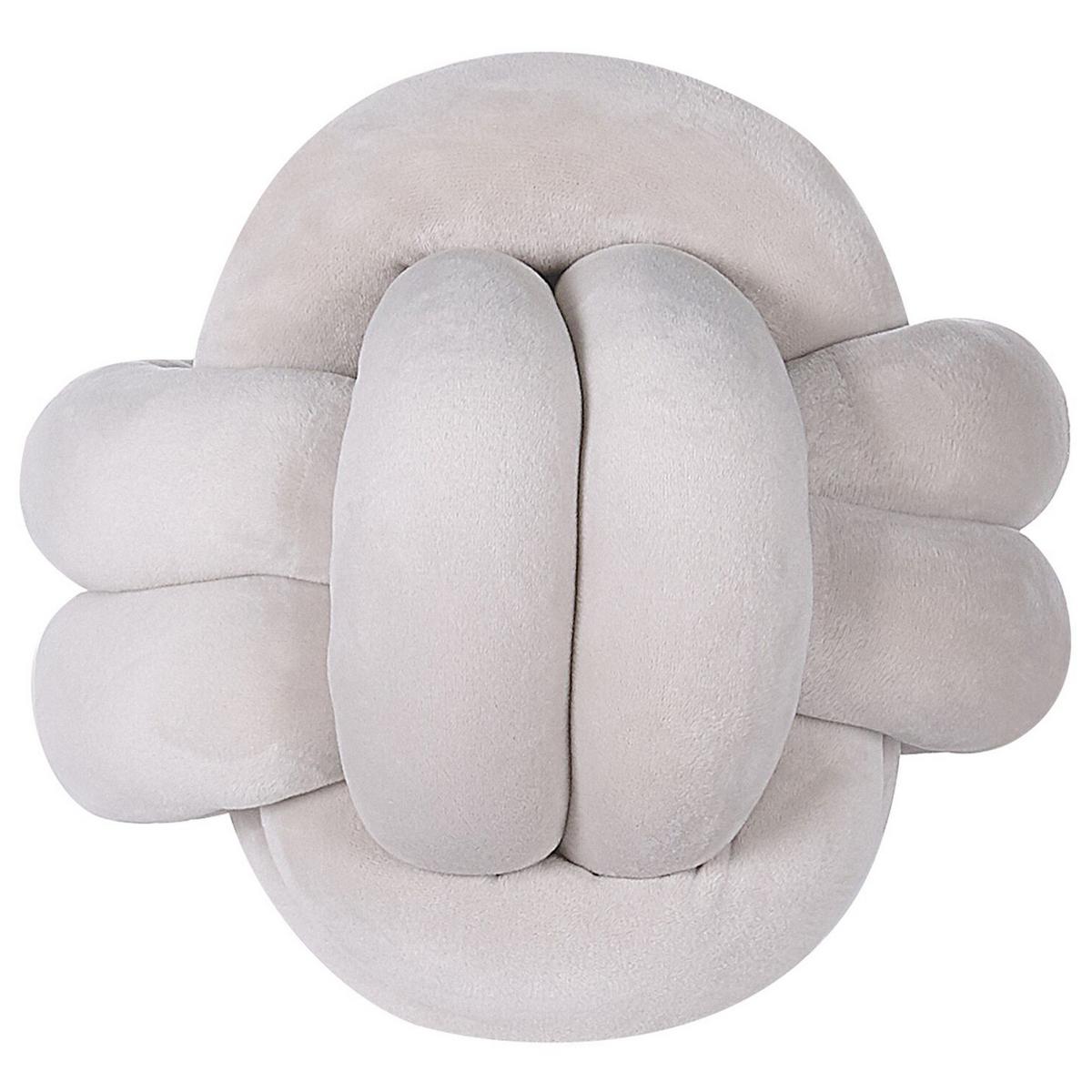 DEKOKISSEN Hellgrau 20/20 cm Malni - Hellgrau, Textil (20/20cm) - Beliani