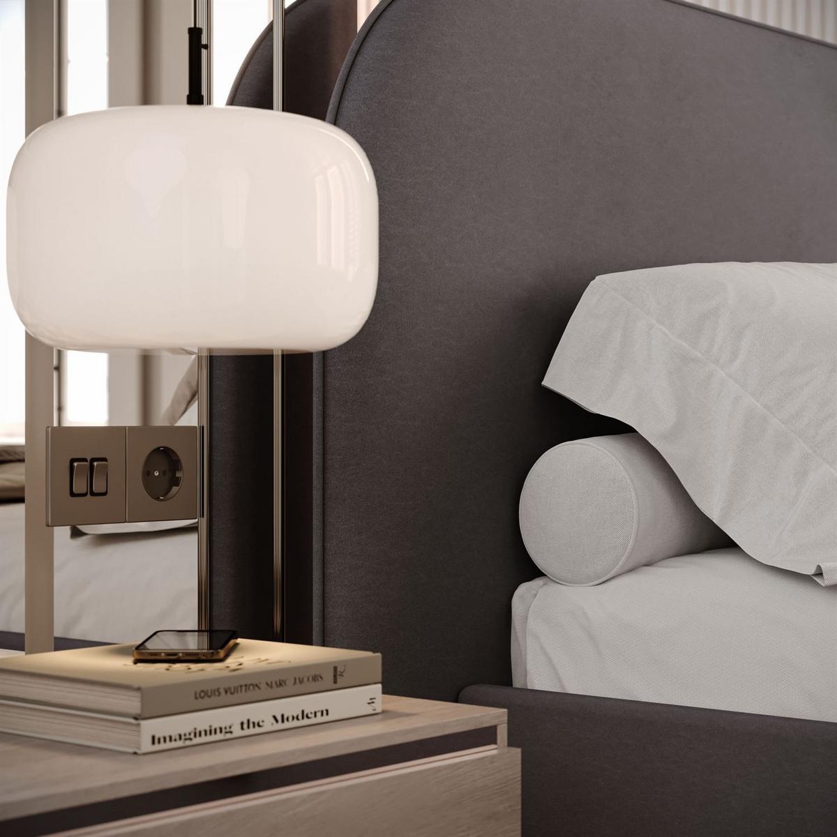 POLSTERBETT OLIMPIA mit Bettkasten 160x200, Castel 93 - Dunkelgrau, Textil (160/200cm) - Lookway