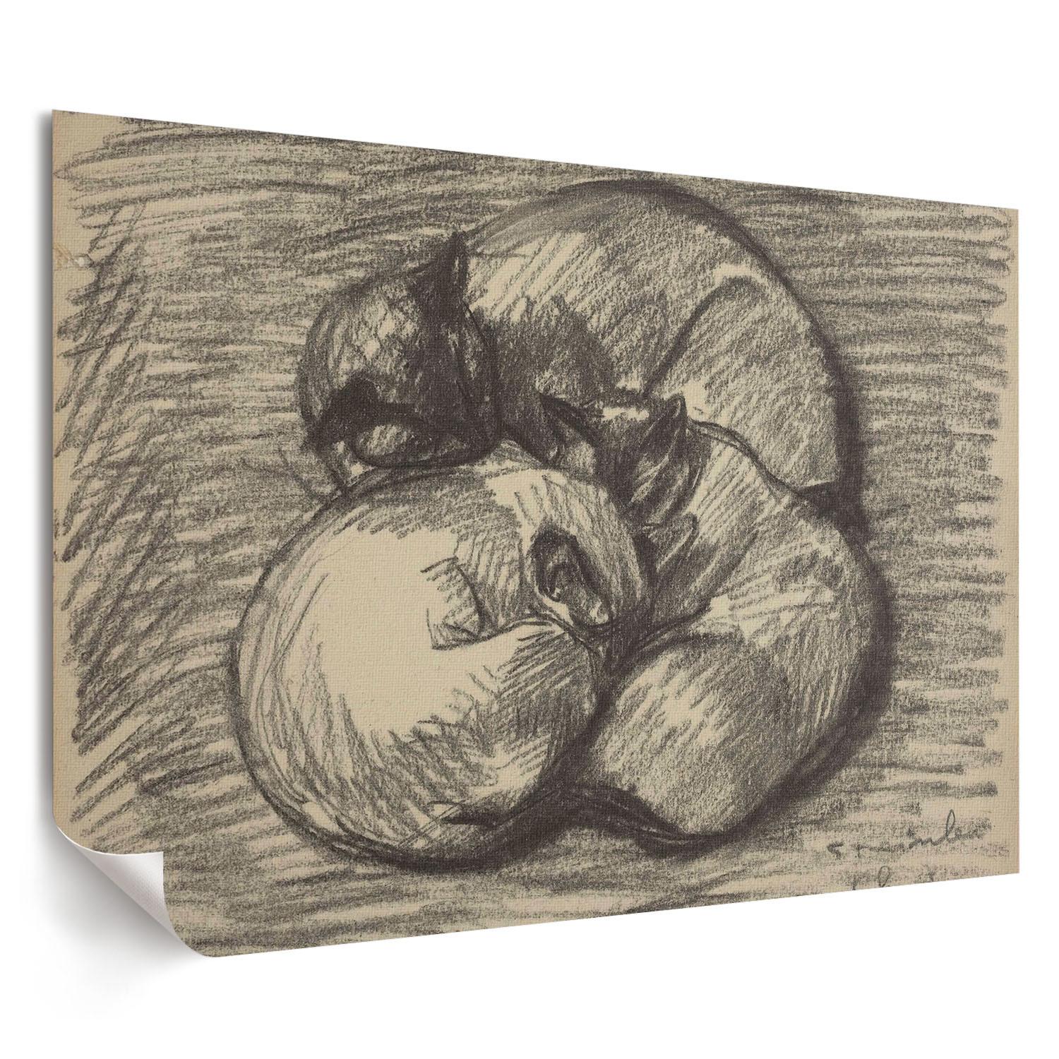 POSTER - 84x59 cm (A1) - Théophile Steinlen - Katzen - Schwarz, Textil (84/59.4/0.1cm) - TULUP