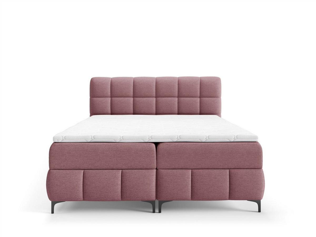 BOXBETT Sophie In Aragon - Bordeaux, Holzwerkstoff/Textil (180/200cm) - Fun Möbel