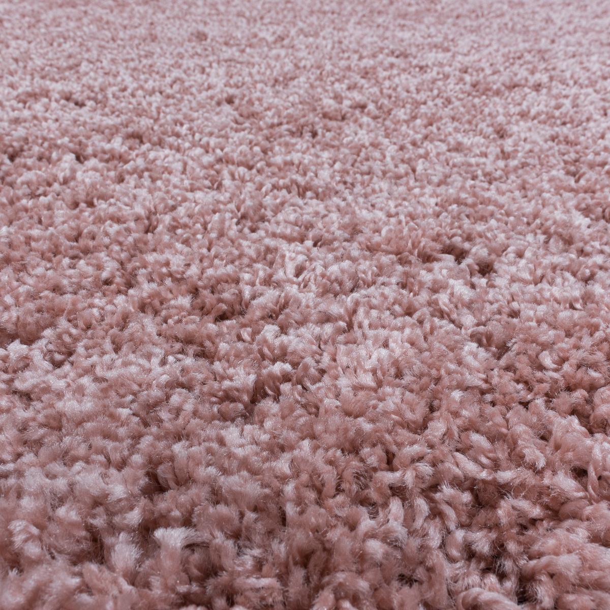 TEPPICH Hochflor SPREE in Rosa, einfarbig, 140 x 200 cm - Rosa, Textil (200/140cm) - KADIMA DESIGN