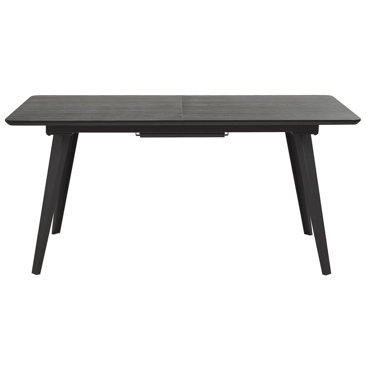 ESSTISCH 160-200/90/75 cm Schwarz Rechteckig Irvington - Schwarz, Holzwerkstoff (200/90/75cm) - Beliani
