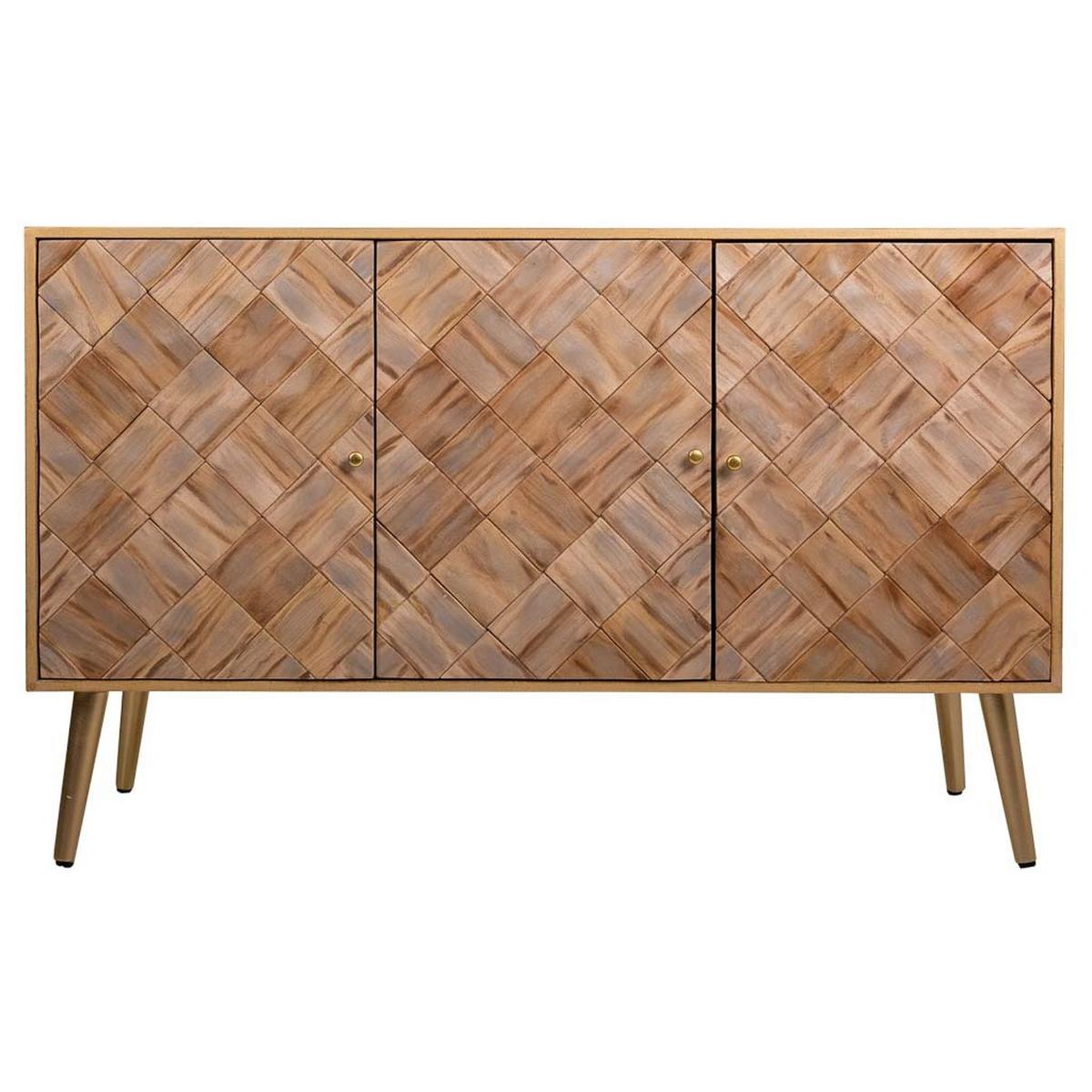 ANRICHTE aus Holz 120x42x71 cm - Braun, Holz (120/71/41.5cm) - Wanderlust