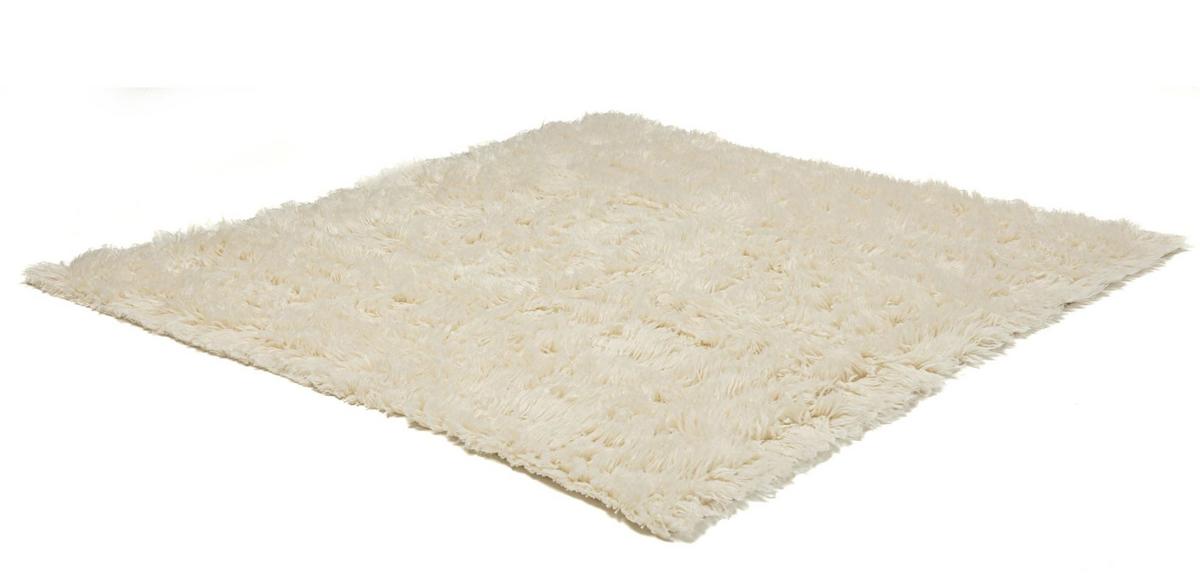 TEPPICH Super Flokati 1400 Naturwollshaggy 170x170 cm - Champagner, Textil (170/170cm) - Rug and Roll