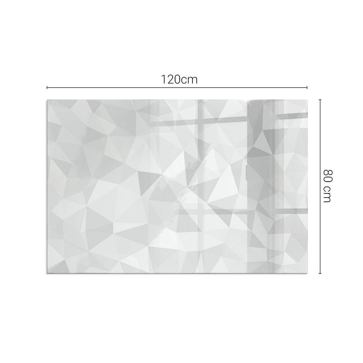 GLASPLATTE für Kamin 120x80 cm - Grau, Glas (120/80/0.4cm) - TULUP
