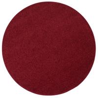 HOCHFLOR VELOURS TEPPICH MONA RUND - Weinrot, Textil (133/133cm) - Snapstyle