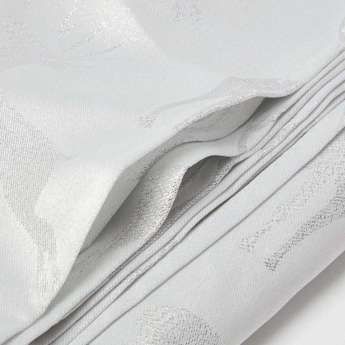 TISCHDECKE Weihnachten mit Hirsch-Motiv, silber, 130/178 cm - Silberfarben, Textil (132/178cm) - Homescapes