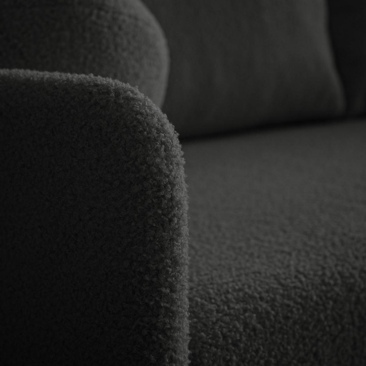 SCHLAFSOFA CUDDLE mit Schlaffunktion und Bettkasten, Quelle 92 - Dunkelgrau, Textil (207/90/90cm) - Lookway