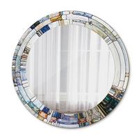 SPIEGEL Ø60 cm Rund mit Aufdruck - Perlmutt, Glas (60/60/0.4cm) - TULUP