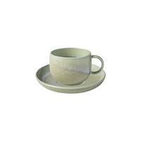 ESPRESSOTASSE MIT UNTERTASSE Perlemor Alga grün 60 ml - Grün, Keramik (12/7/12cm) - like.Villeroy & Boch