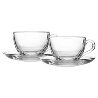 CAPPUCCINO-SET Barista transparent 220 ml 2er Set - Transparent, Glas (0.22L) - Ritzenhoff Breker