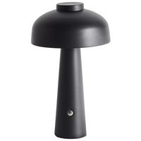 LED-TISCHLEUCHTE Schwarz/Weiß Agusan - Schwarz/Weiß, Metall (14/14/25cm) - Beliani