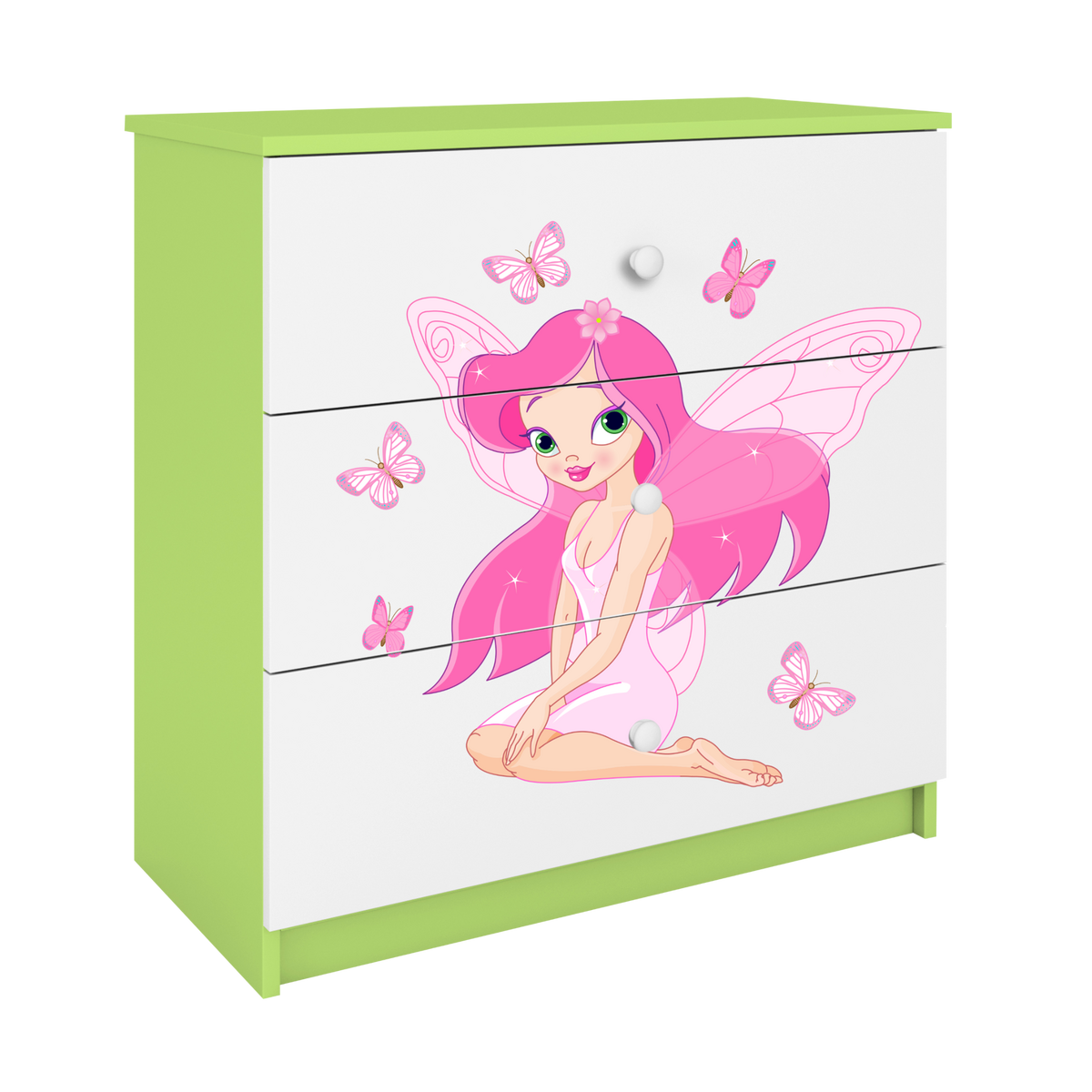 KOMMODE Babydreams Elfe II 81/81/41 - Grün, Holzwerkstoff (81/81/41cm) - RAUMHIRSCH FURNITURE