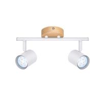 DECKENSTRAHLER Edmonds 2-flammig 31/9/14.5cm - Weiß, Metall (31/9/14.5cm) - Nettlife