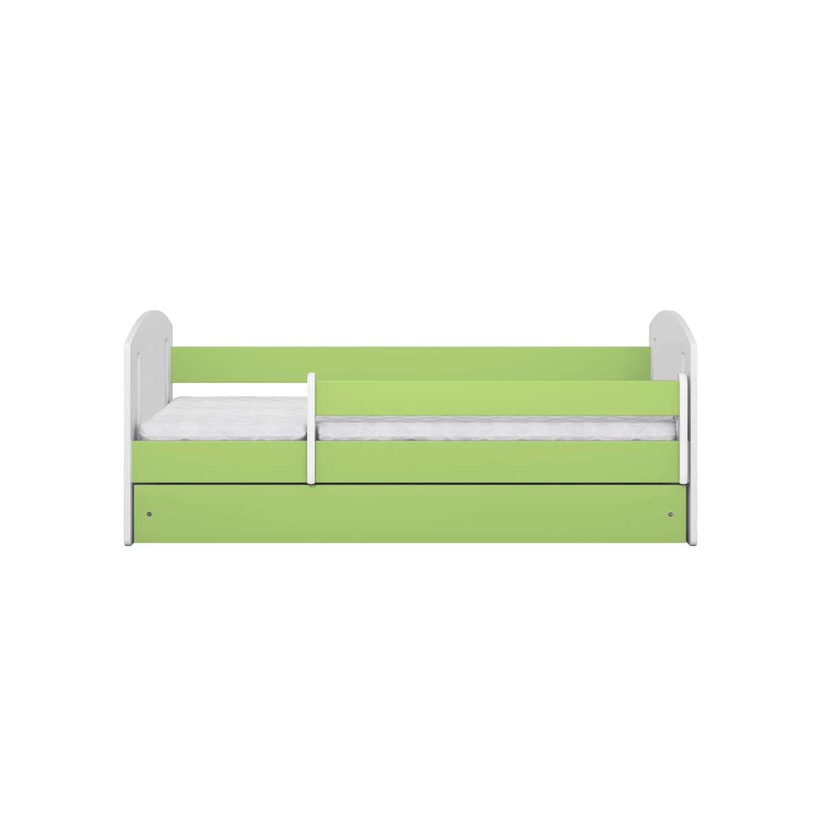 KINDERBETT CLASSIC II mit Schublade ohne Matratze Grün 90/65/144 - Grün, Holzwerkstoff (80/140cm) - RAUMHIRSCH FURNITURE