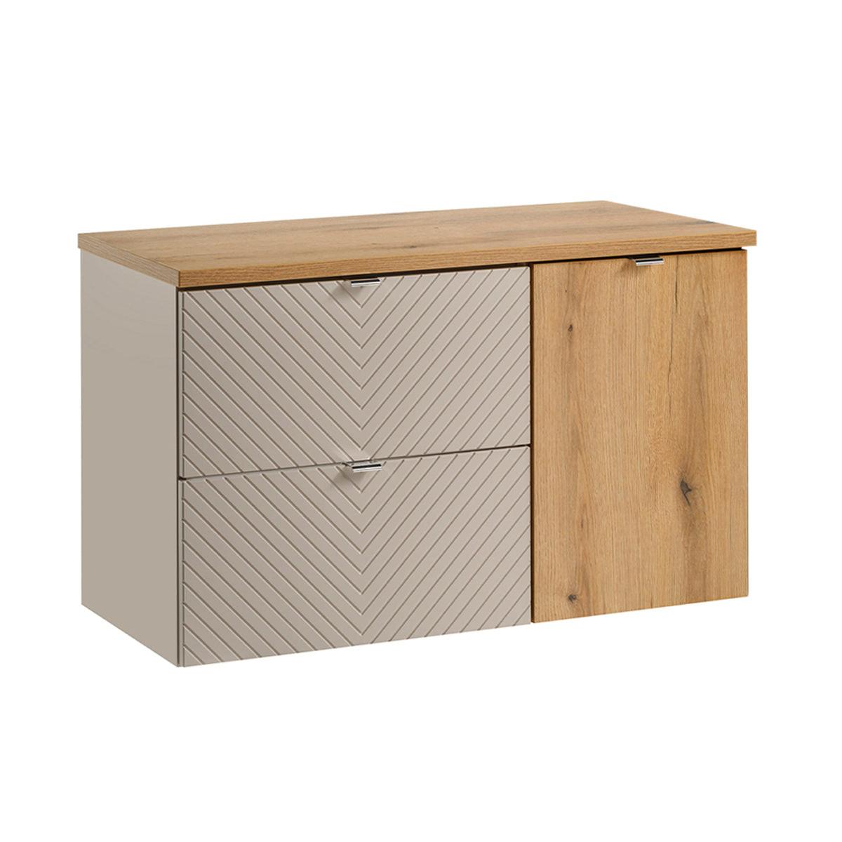 WASCHTISCHUNTERSCHRANK 100.4cm Manoa Kaschmir - Beige, Holzwerkstoff (100.4/59/40cm) - Petits-meubles