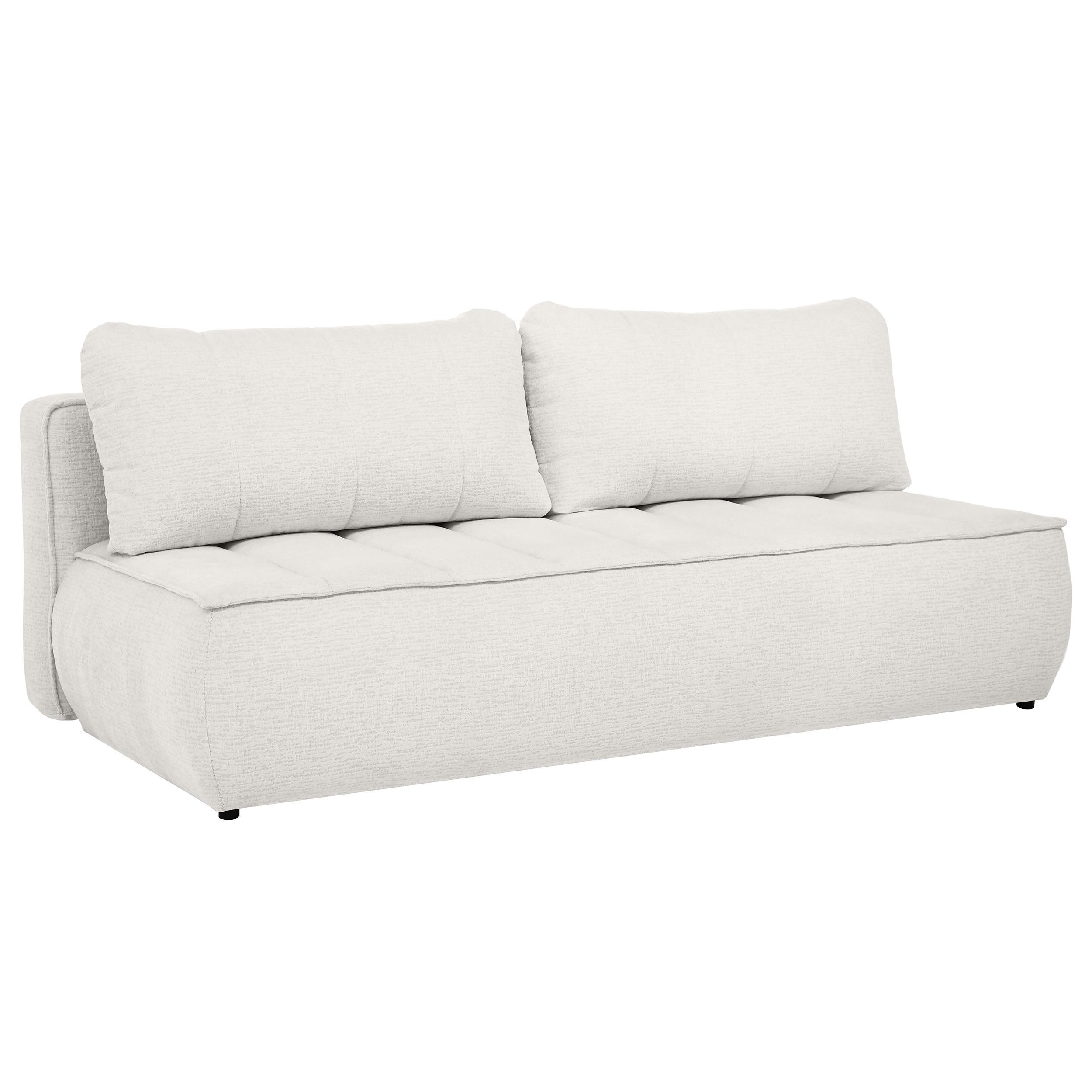 SCHLAFOSOFA Doris mit Schlaffunktion und Bettkasten, DL-System, Hellbeige - Beige, Textil (210/88/100cm) - Beautysofa