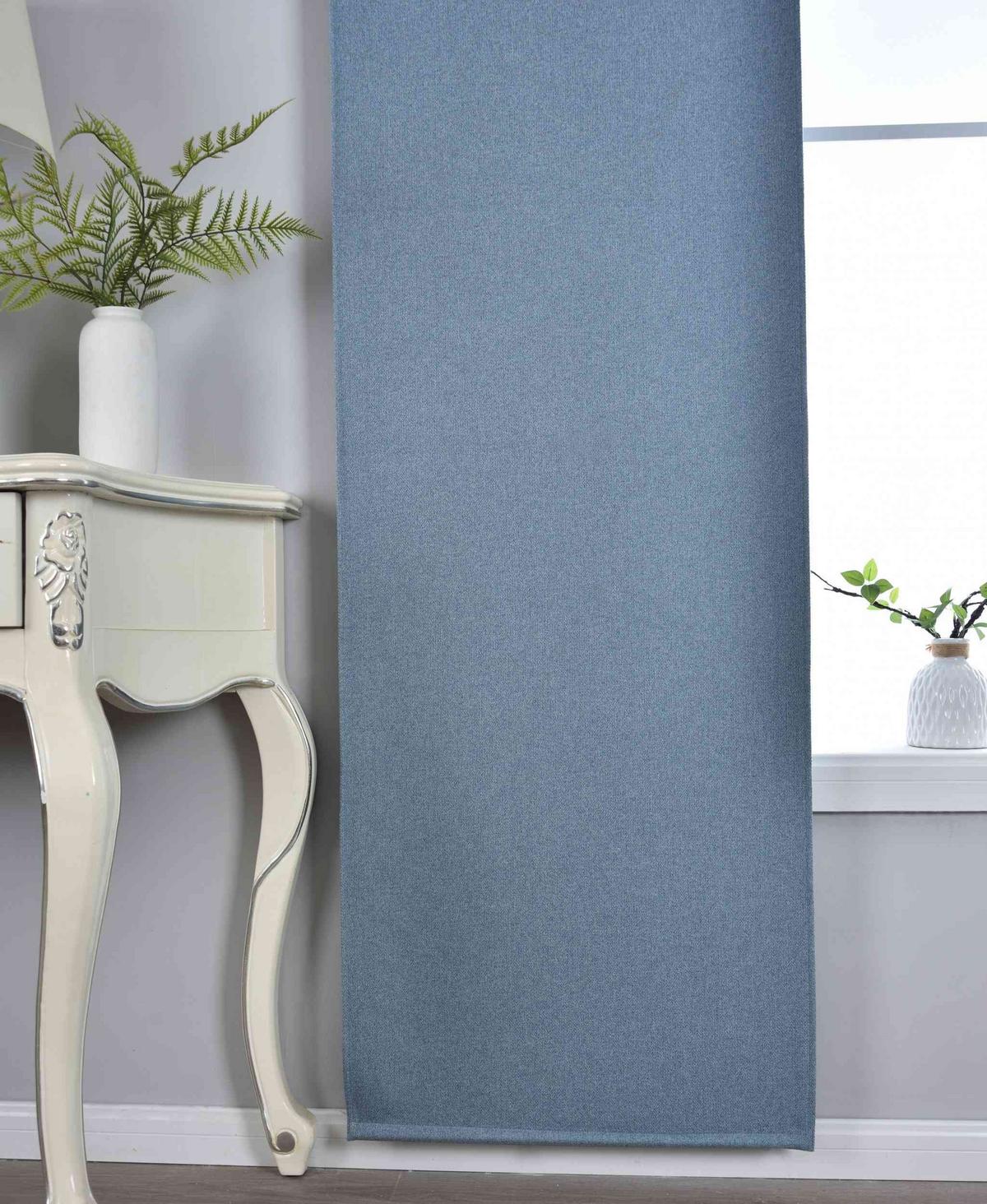 SCHIEBEVORHANG 2ER SET »München Dark« HxB 245x60 cm Blau - Blau, Textil (60/245cm) - Gardinenbox