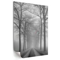 POSTER - 29x42 cm - Nevara - Nebel auf der Straße - Schwarz, Textil (29/42/0.1cm) - TULUP