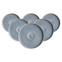 KAFFEEUNTERTASSEN Skagen Stone grau ø 16 cm 6er Set - Grau, Keramik (16cm) - Ritzenhoff Breker