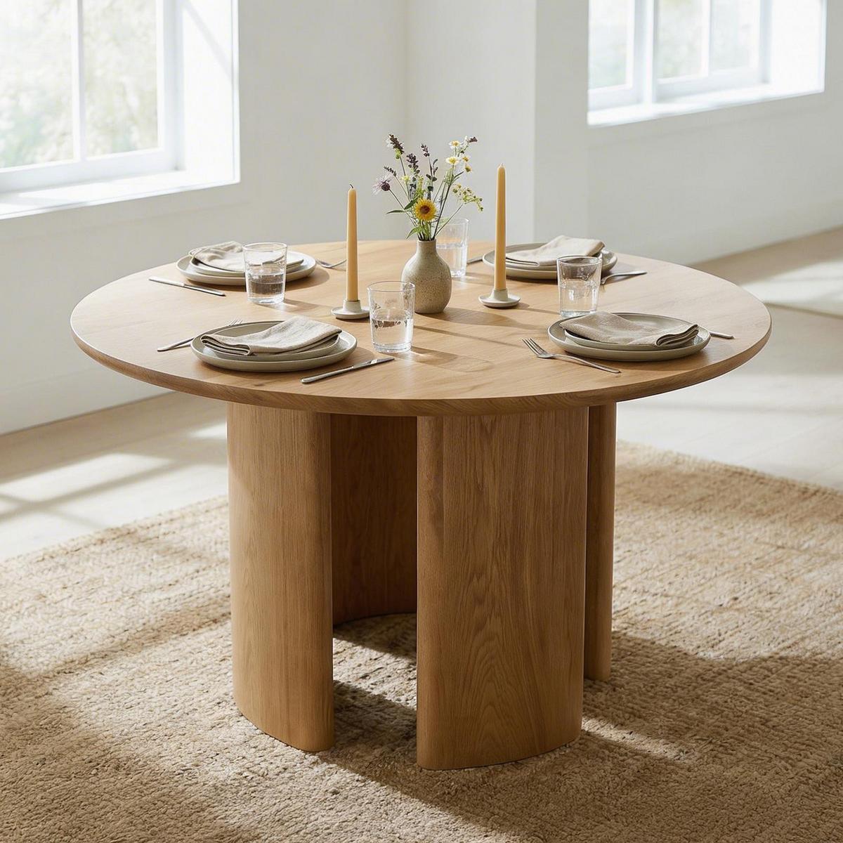 ESSTISCH ARVIKA Eiche - Eichefarben, Holzwerkstoff (120/120/76cm) - IDIMEX