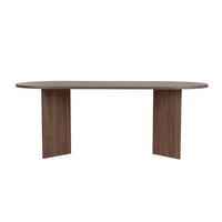 ESSTISCH mit ovaler Tischplatte L200 cm 90/200/75 cm - Naturfarben, Holzwerkstoff (96/90/75cm) - Calicosy