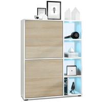 HIGHBOARD Cuba Türen in Eiche sägerau - Eiche San Remo, Holzwerkstoff (79/105.5/35.5cm) - Vladon