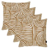 OUTDOORKISSEN 4er Set - Braun, Textil (43/43cm) - icon