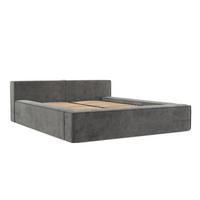 POLSTERBETT Casto mit Stauraum 140/200 cm Grau im Terra NW Stoff - Schwarz/Naturfarben, Holz/Holzwerkstoff (140/200cm) - AltaBeds