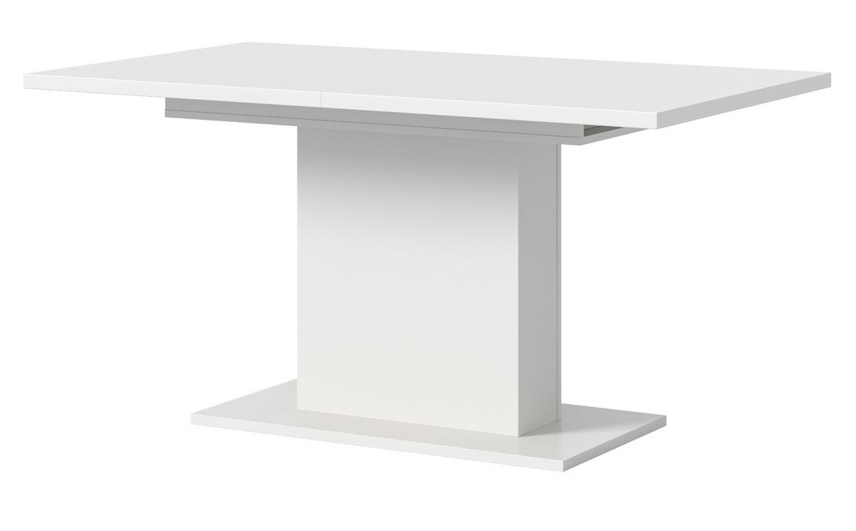 ESSTISCH weiß, Küchentisch ausziehbar 150 - 190 cm - Weiß, Holzwerkstoff/Metall (150/90/76cm) - Inn.Furn