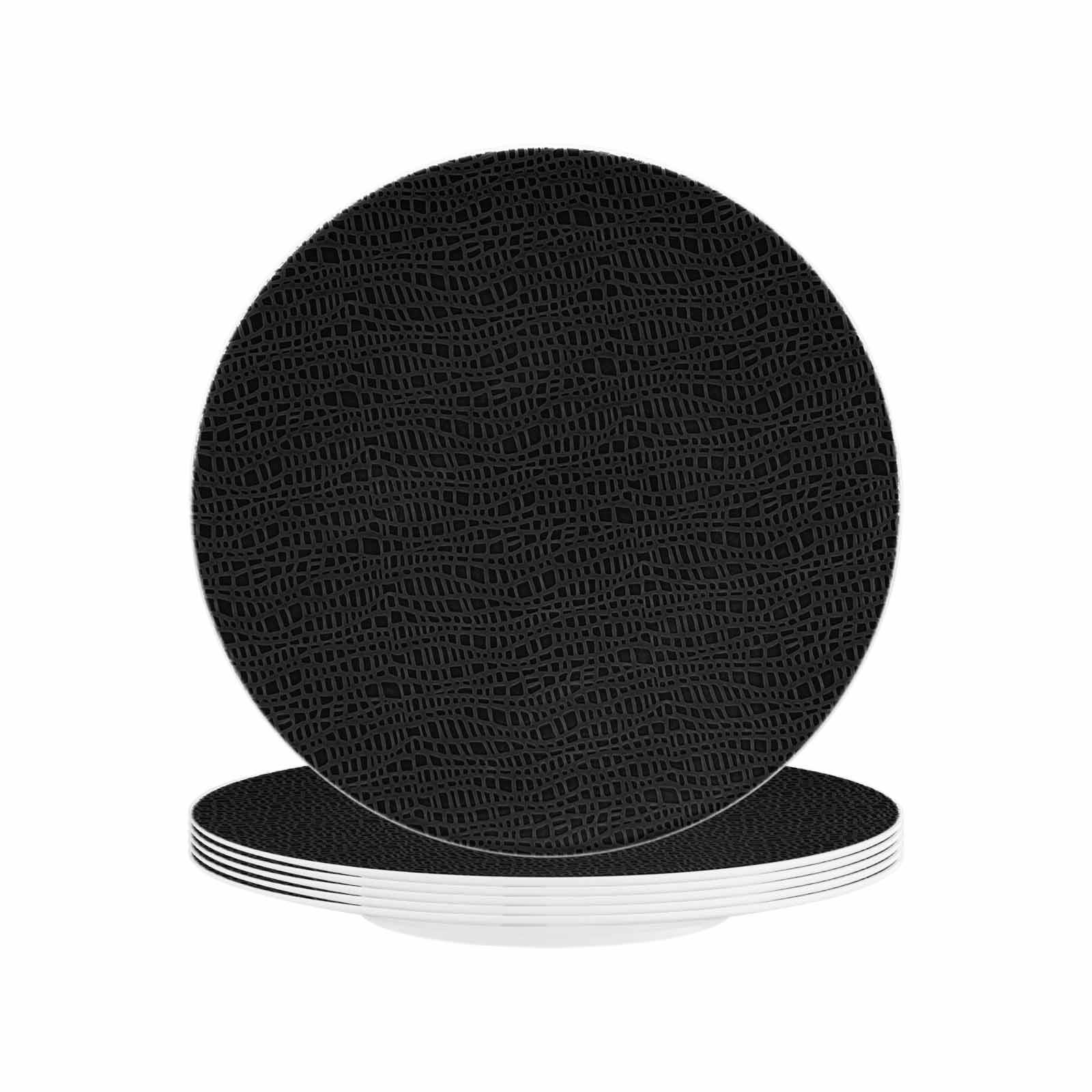 FRÜHSTÜCKSTELLER Life Fashion Glamorous Black ø 22,5 cm 6er Set - Schwarz, Keramik (22.5cm) - Seltmann Weiden