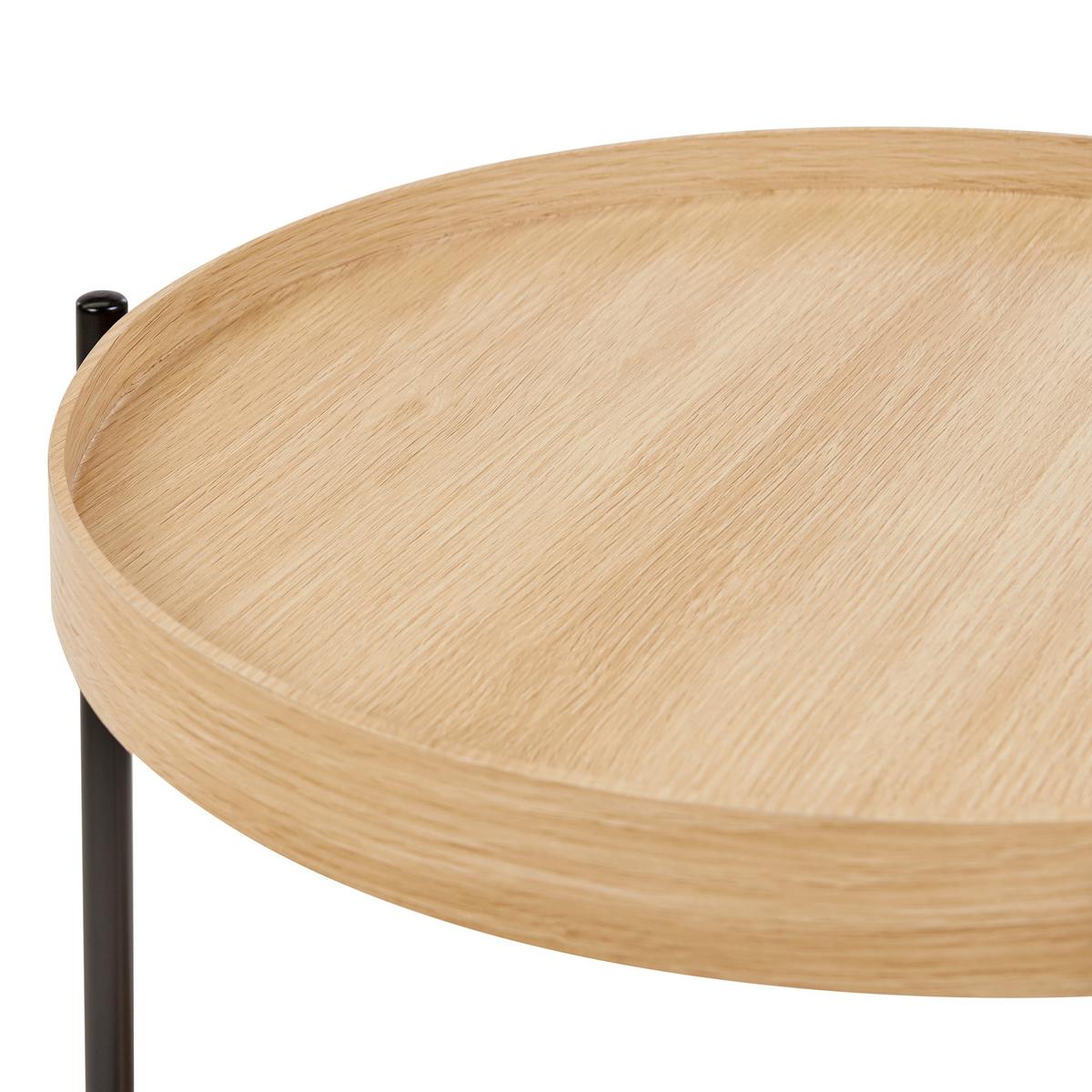 BEISTELLTISCH Hellbraun Lander - Braun, Holzwerkstoff (49/49/54cm) - Beliani