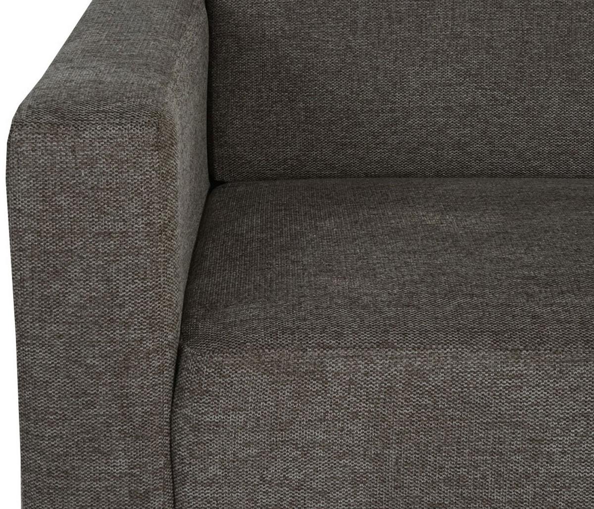 2-SITZER SOFA COUCH MODULAR Braun - Braun, Textil (136/76/72cm) - MCW