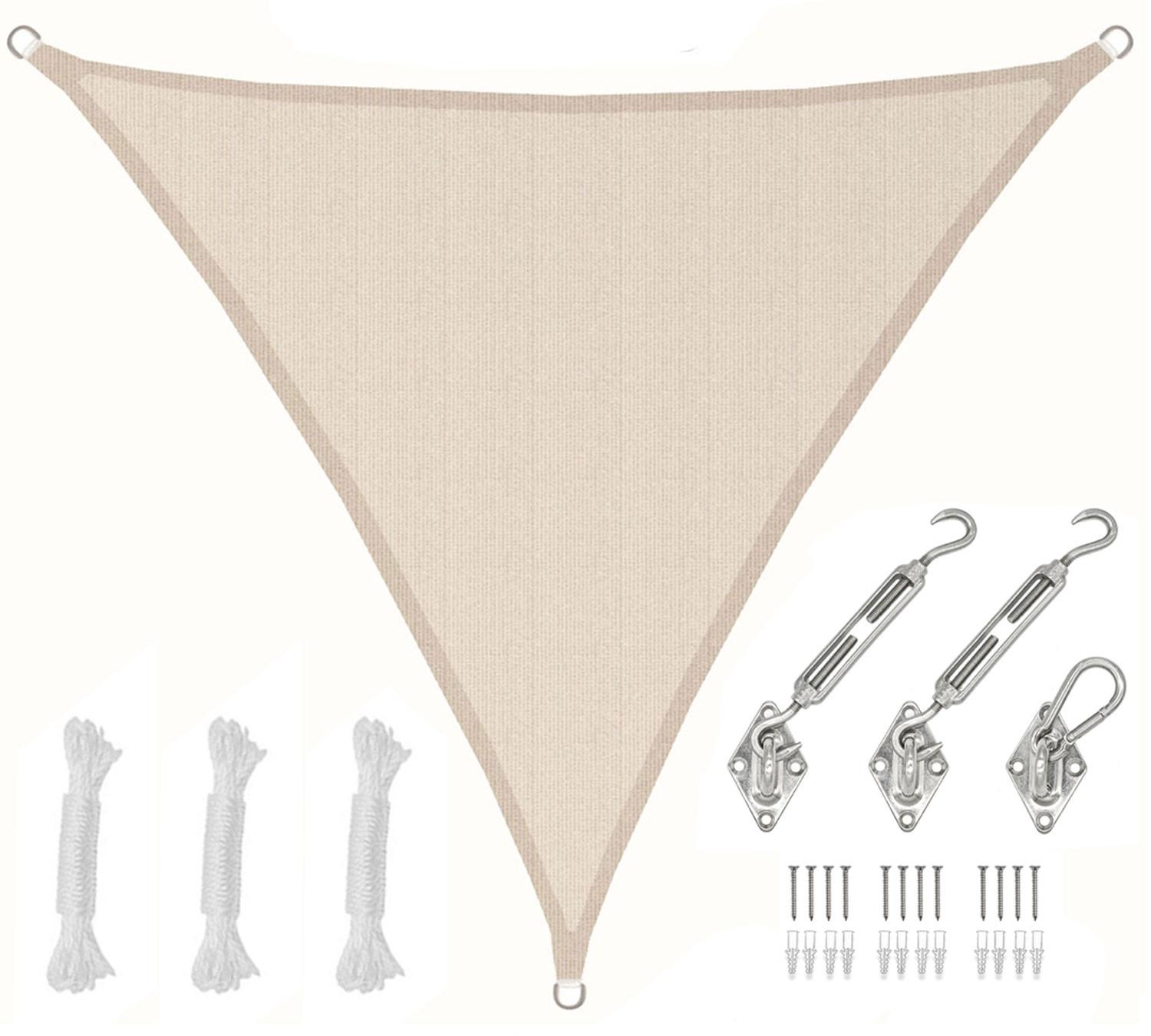 SONNENSEGEL Luftdurchlässig 300 cm Beige - Beige, Kunststoff (300/300cm) - Amanka