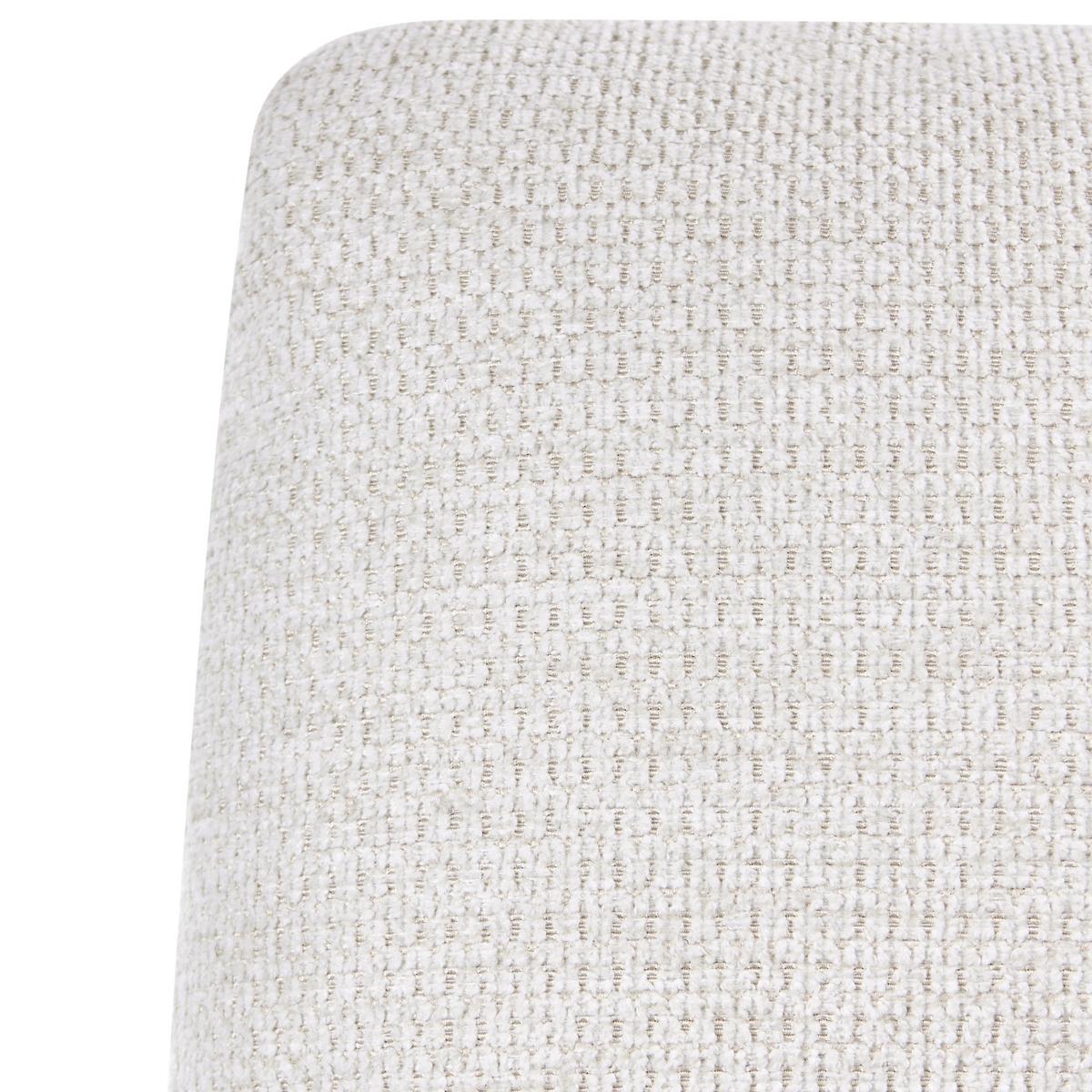 BÜROSTUHL Cremeweiß Constantia - Creme, Textil/Metall (58/86/58cm) - Beliani