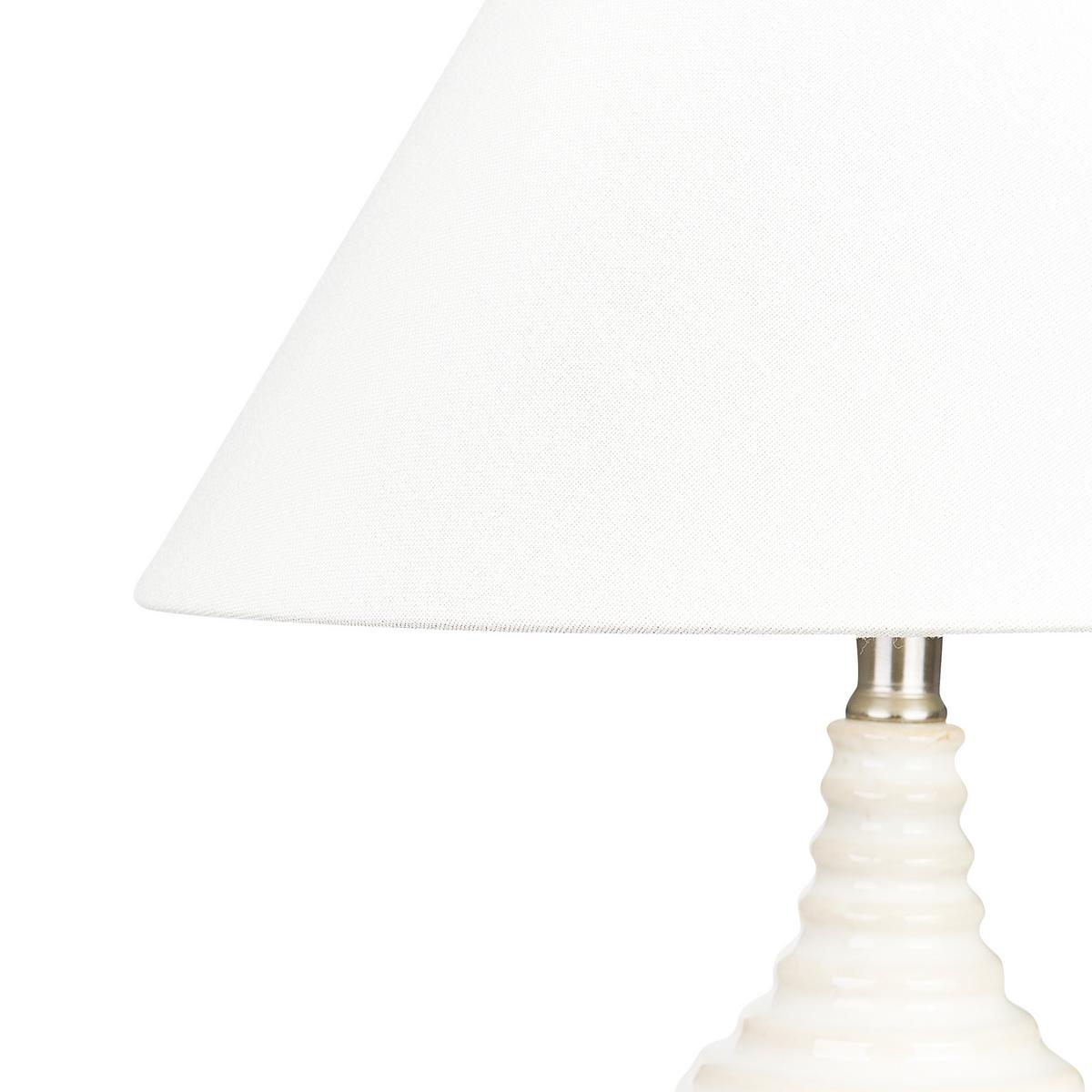 TISCHLAMPE Celeste 34/34/56 cm - Beige, Keramik (34/34/56cm) - Beliani