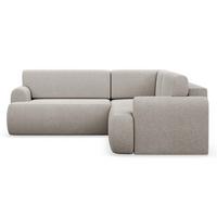 ECKSCHLAFSOFA Kaveo BEIGER PLÜSCH universell mit Eckelement MIT BETTKASTEN - Beige/Schwarz, Kunststoff/Textil (245/245cm) - Selsey