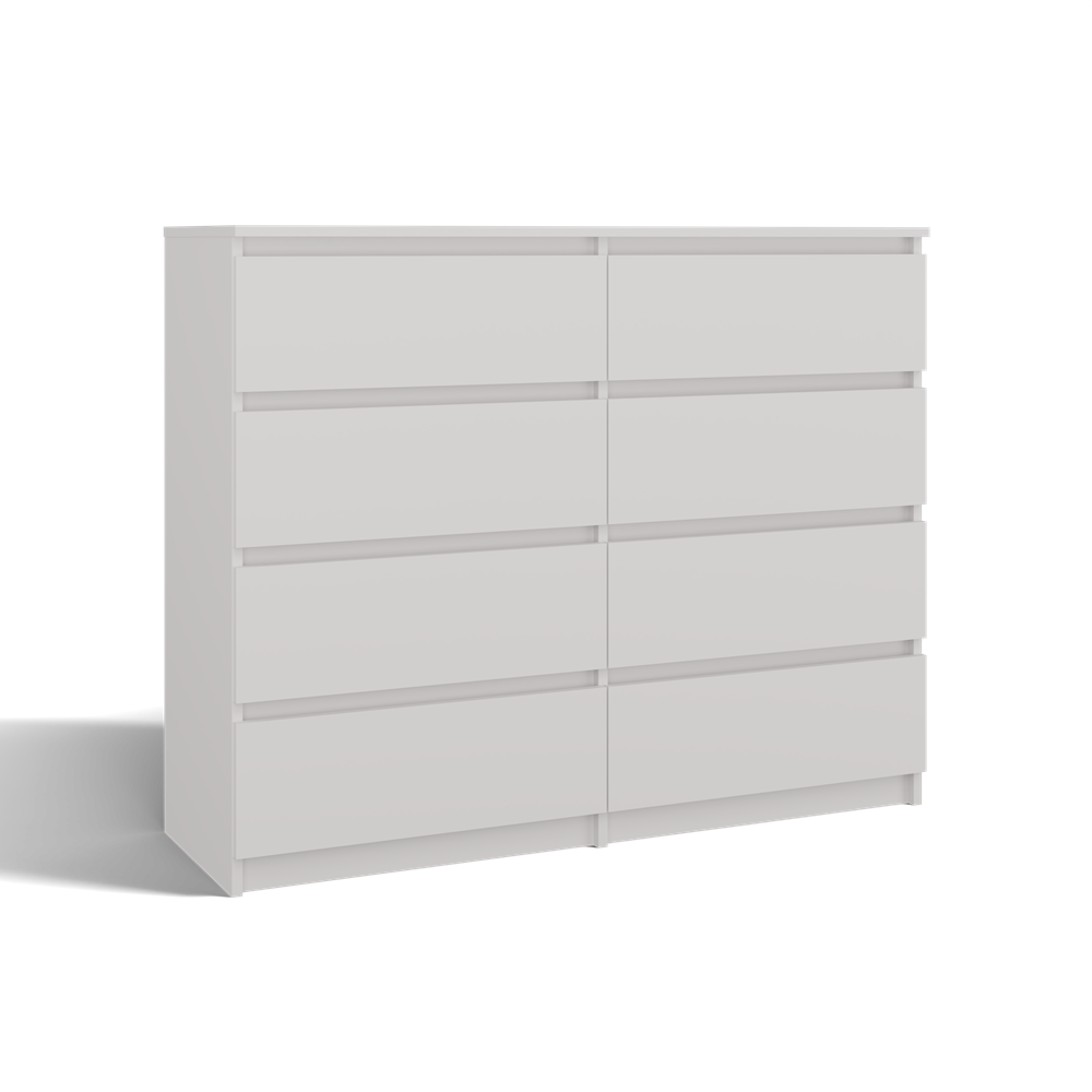 KOMMODE Weiß 120/97/40 - Weiß, Holzwerkstoff (120/97/40cm) - RAUMHIRSCH FURNITURE
