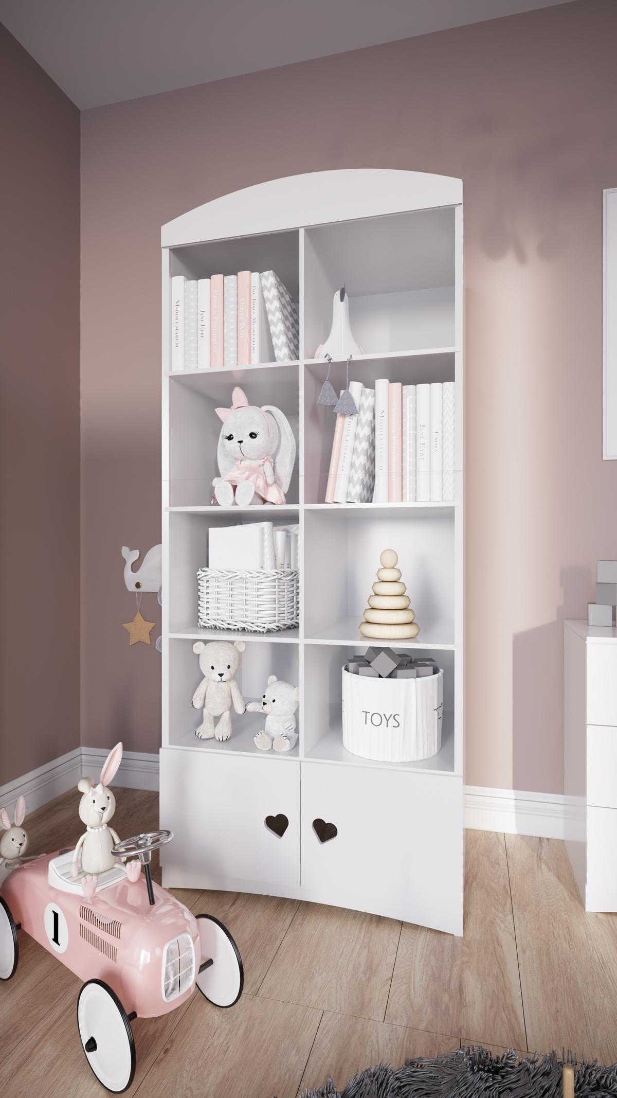 BÜCHERREGAL Weiß - Weiß, Holzwerkstoff (90/188/34cm) - Petits-meubles