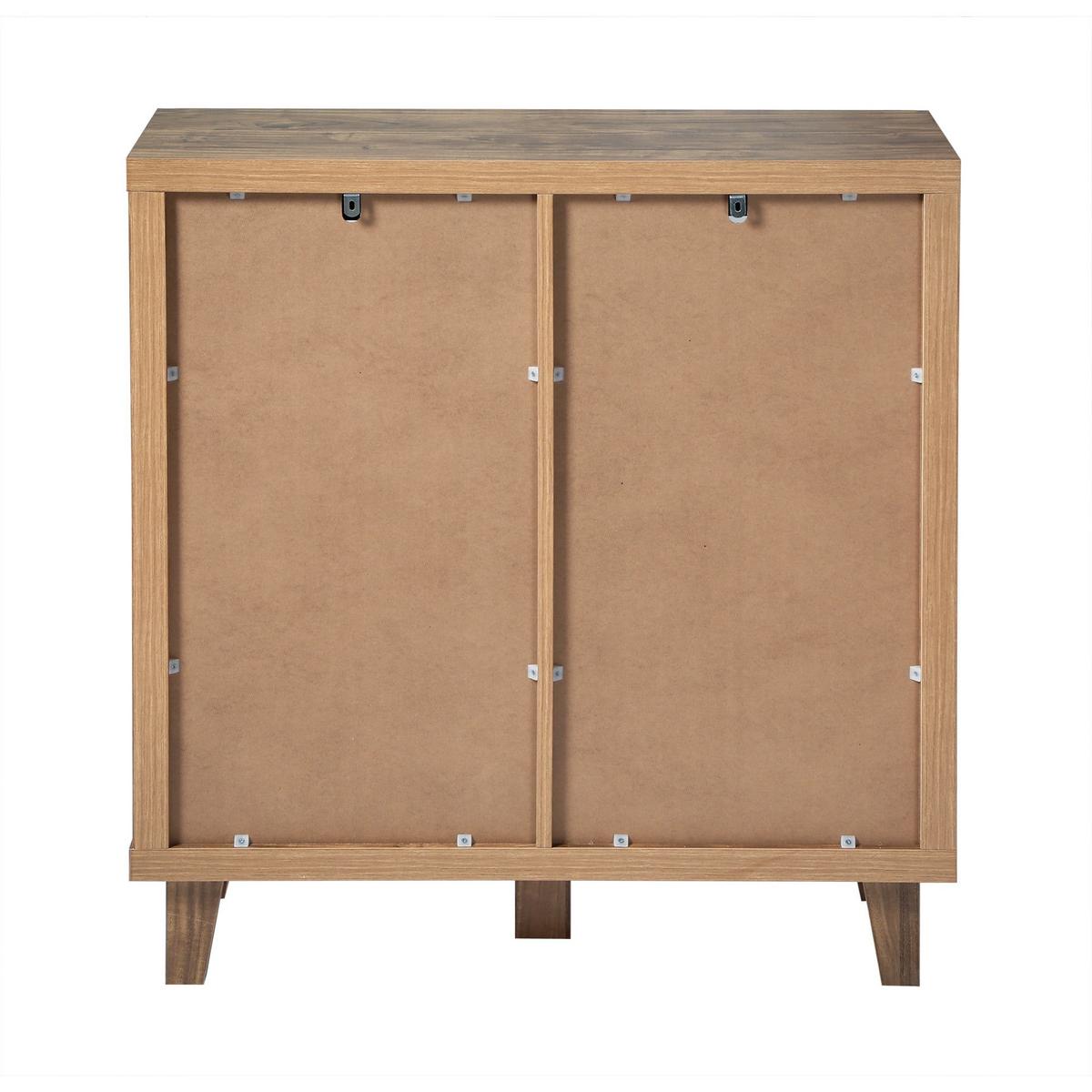 SIDEBOARD mit 2 Schiebetüren 29/80/88, 5 cm - Nussbaumfarben, Holzwerkstoff (29/88.5/45cm) - Calicosy