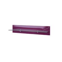 WANDREGAL Bari Brombeer Hochglanz - Brombeere, Holzwerkstoff (98/20/19cm) - Vladon