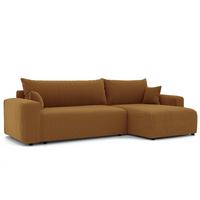 ECKSOFA Luna Max Mit Schlaffunktion - Gelb, Holzwerkstoff/Textil (145/278cm) - Fun Möbel