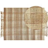 TEPPICH geflochten Berissa 230/160 cm - Beige, Naturmaterialien (160/230cm) - Beliani