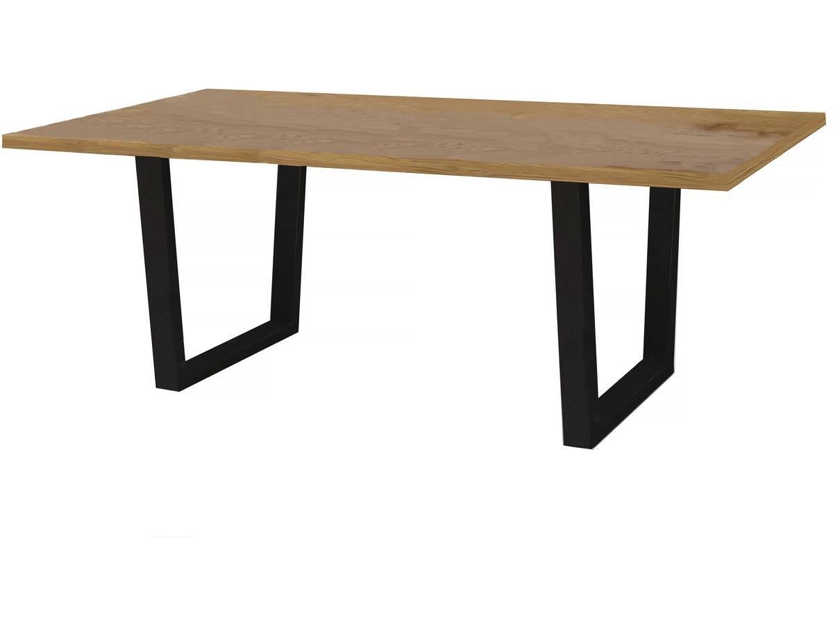 ESSTISCH hollywood Eiche / Schwarz - Braun, Holzwerkstoff (200/100/76cm) - Habitat Garten