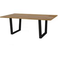 ESSTISCH hollywood Eiche / Schwarz - Braun, Holzwerkstoff (200/100/76cm) - Habitat Garten