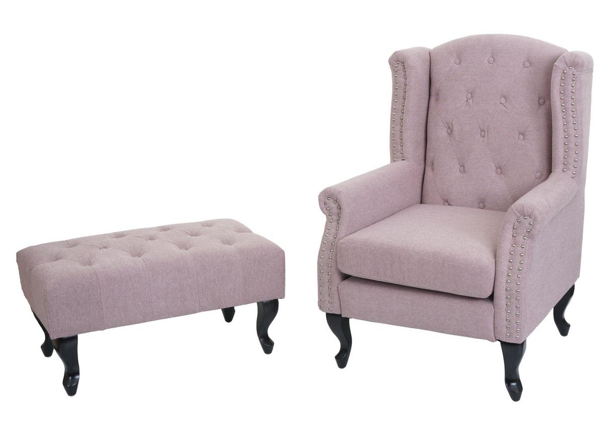 RELAXSESSEL Hellrosa - Hellrosa, Textil (75/102/80cm) - MCW