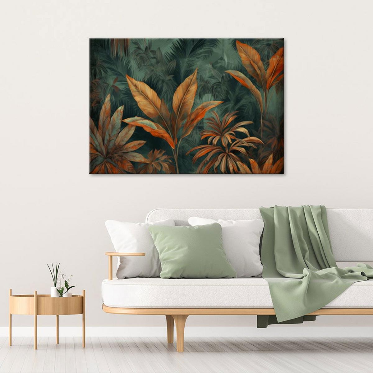KUNSTDRUCK Grün 100/70 cm - Grün, Textil (100/70cm) - KUNSTLOFT