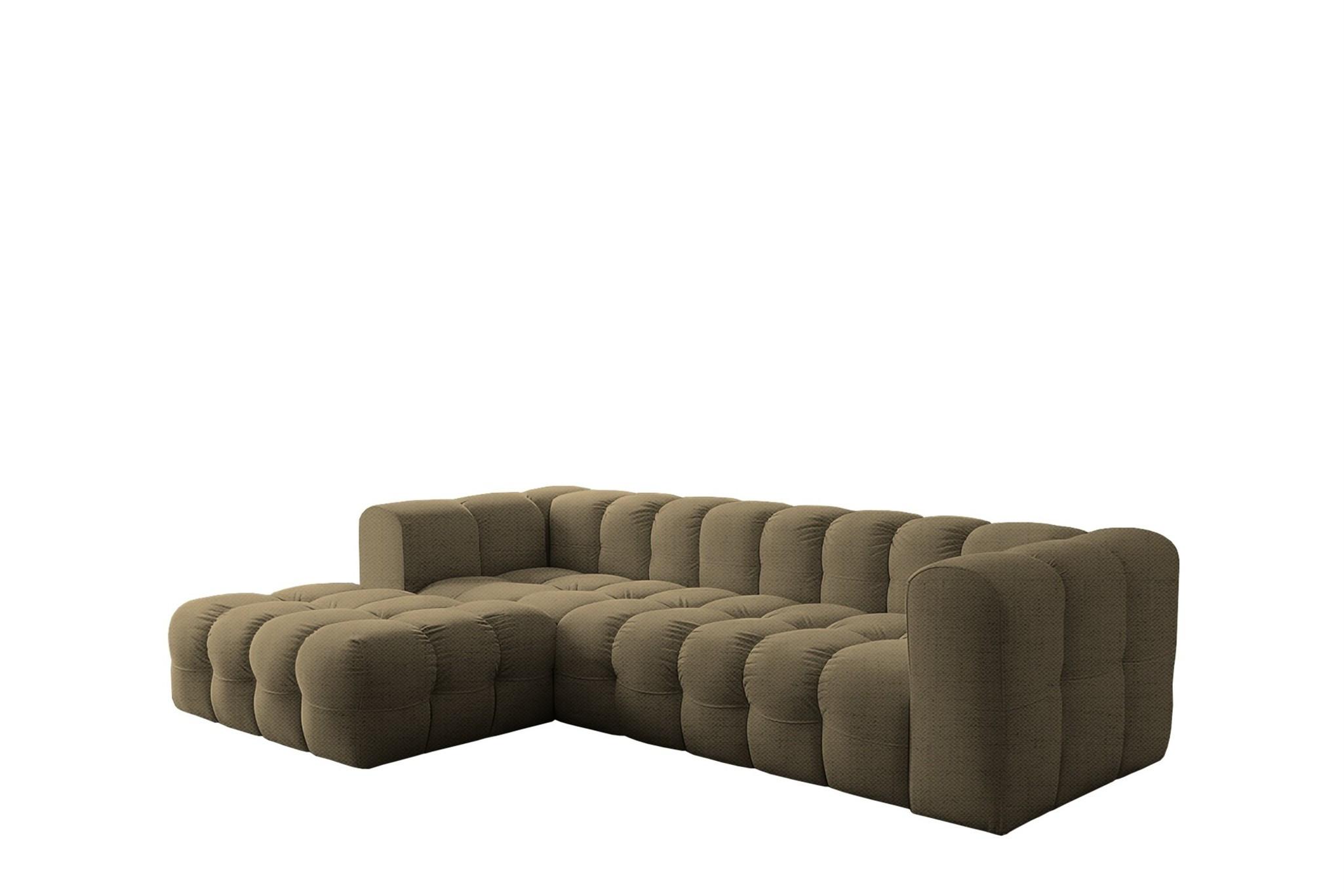 ECKSOFA Solvie In Moly - Grün, Holzwerkstoff/Textil (193/290cm) - Fun Möbel