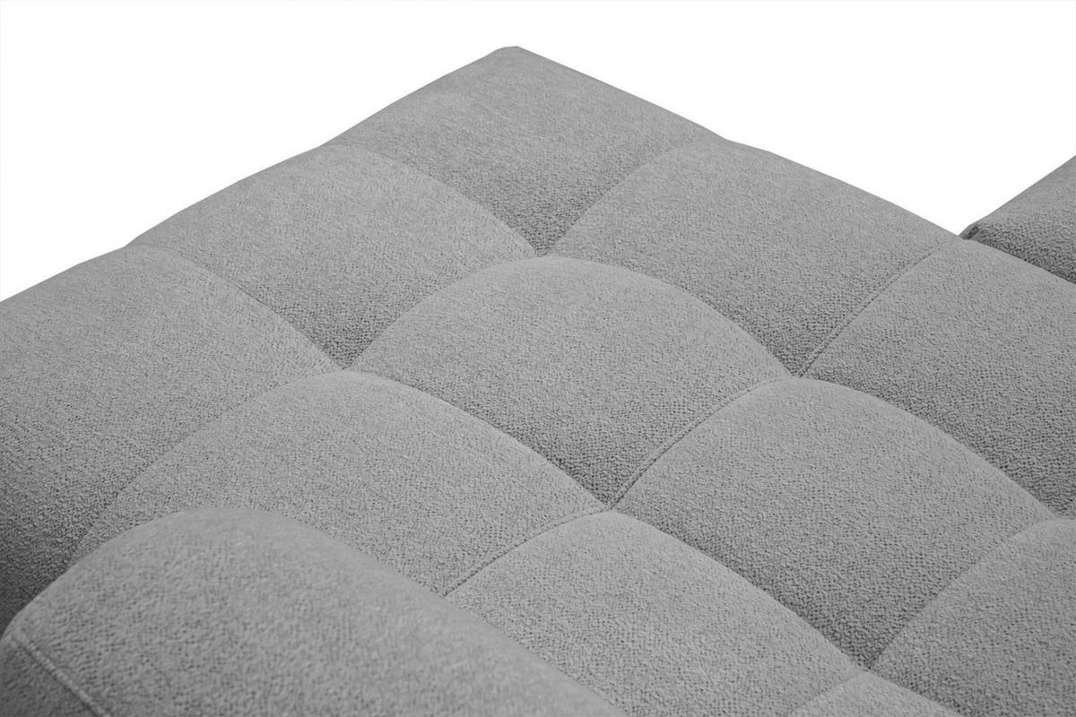 ECKSOFA SALVINI 4-Sitzer, grau - Schwarz/Grau, Holzwerkstoff/Textil (292/158cm) - Wozimo